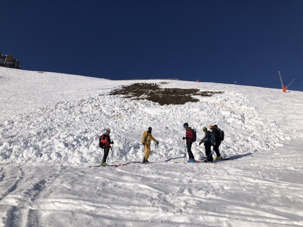 Avalanche domaine skiable